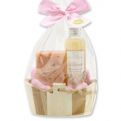 Care set 4 pieces in a cellophane bag, Wild rose 