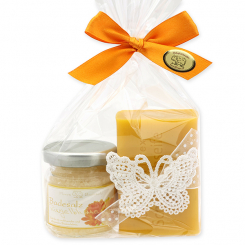 Bath set 2 pieces in a cellophane bag, Marigold 