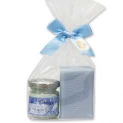 Bath set 2 pieces in a cellophane bag, Ice flower 