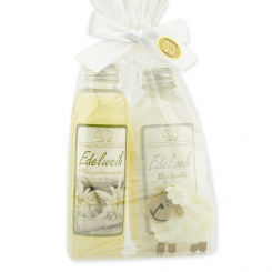 Gift set with felt sheep, Edelweiss 