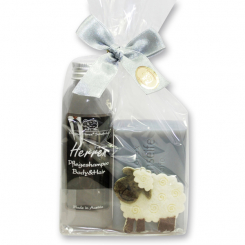 Gift set with felt sheep, For men 