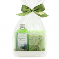 Care set 4 pieces in a cellophane bag, Mountain herbs 