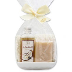 Care set 4 pieces in a cellophane bag, Cocos-Vanilla 