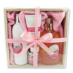 Holzboxset 6-teilig, Rose 