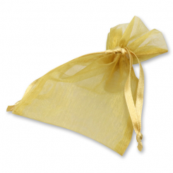 Organzasackerl mini 10x7cm gold 