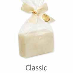 Sheep milk soap square 100g, with sheep print, in a cellophane, Classic 