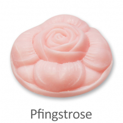 Schafmilchseife Rose rund 110g, Pfingstrose 