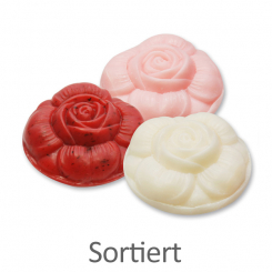 Schafmilchseife Rose rund 110g, sortiert 