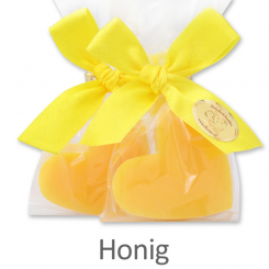 Schafmilchseife Herz mittel 23g, in Cello, Honig 
