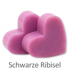 Schafmilchseife Herz mittel 23g, Schwarze Ribisel 