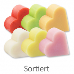 Sheep milk soap heart 65g, sorted 