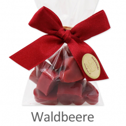 Schafmilchseife Herz mini mini 10x2g, in Cello, Waldbeere 