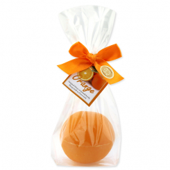 Sheep milk soap orange 140g in a cellophane with a card, Orange 