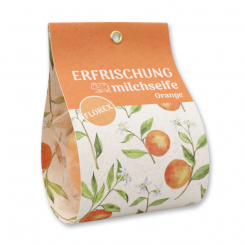 Schafmilchseife Orange 140g in Tasche "Erfrischung", Orange 