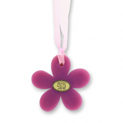 Schafmilchseife Margerite mittel 78g hängend, Schwarze Ribisel 