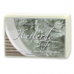 Spezialseife eckig 100g modern verpackt, Heilerde 