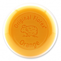 Sheep milk soap round 100g in a box, Orange 