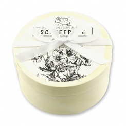 Schafmilchseife rund 100g in Spanschachtel 
"Schneerose", Schneerose 