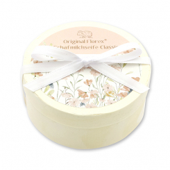 Schafmilchseife rund 100g in Spanschachtel 'Blütenzart' mit Motiv 11, Classic 