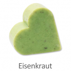 Schafmilchseife Herz groß 85g, Eisenkraut 