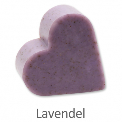 Schafmilchseife Herz groß 85g, Lavendel 