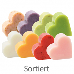 Sheep milk soap heart 85g, sorted 