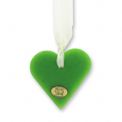 Schafmilchseife Herz groß 85g hängend, Apfel 