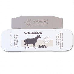 Paper box milk soap square 100g with label, Sheep milk 