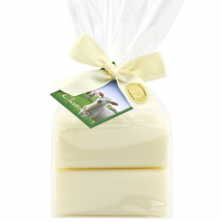 Sheep milk soap square 100g 2 pieces packed with a card, Classic 