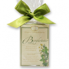 Sheep milk soap square 100g classic in cellophane, Mountain herbs 