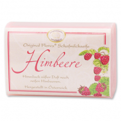 Schafmilchseife eckig 100g klassisch, Himbeere 
