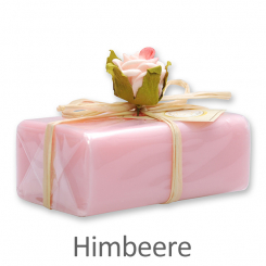 Schafmilchseife eckig 100g 1er verpackt, Himbeere 