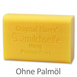 Palmölfreie Schafmilchseife eckig 100g, Honig 