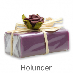 Sheep milk soap square 100g 1 piece packed, Elderberry 