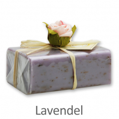 Sheep milk soap square 100g 1 piece packed, Lavender 