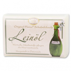 Schafmilchseife eckig 100g klassisch, Leinöl 