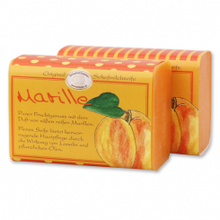 Sheep milk soap square 100g "Jung & Flott", Apricot 