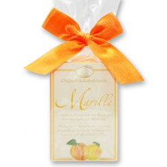 Sheep milk soap square 100g classic in cellophane, Apricot 