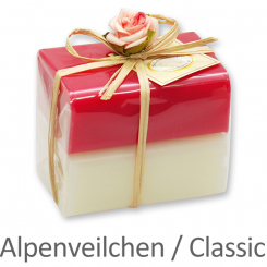 Schafmilchseife eckig 100g 2er verpackt, Classic/Alpenveilchen 