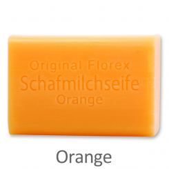 Schafmilchseife eckig 100g, Orange 