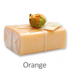 Sheep milk soap square 100g 1 piece packed, Orange 