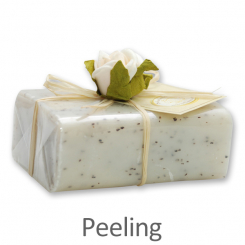 Schafmilchseife eckig 100g 1er verpackt, Peeling 