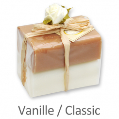 Schafmilchseife eckig 100g 2er verpackt, Classic/Vanille 
