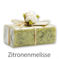 Sheep milk soap square 100g 1 piece packed, Lemon balm 