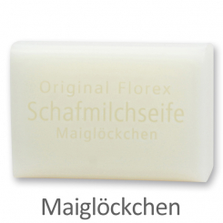 Schafmilchseife eckig 100g, Maiglöckchen 