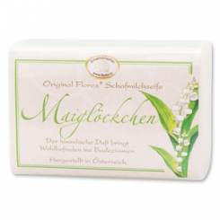 Sheep milk soap square 100g classic, Lily of the valley 