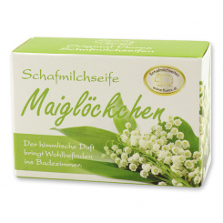 Sheep milk soap square 100g paper box, Lily of the valley 