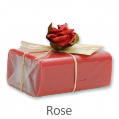 Schafmilchseife eckig 100g 1er verpackt, Rose 