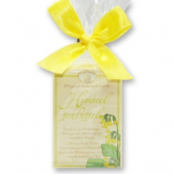 Sheep milk soap square 100g classic in cellophane, Cowslip 