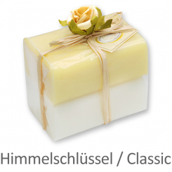 Schafmilchseife eckig 100g 2er verpackt, Classic/Himmelschlüssel 